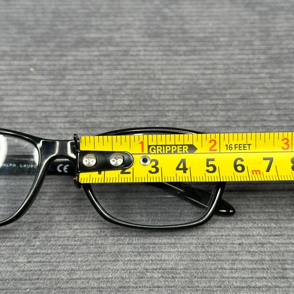 Ralph Ralph Lauren RA7039 501 Black Rectangular Y2K Eyeglasses Frames 53-16-135